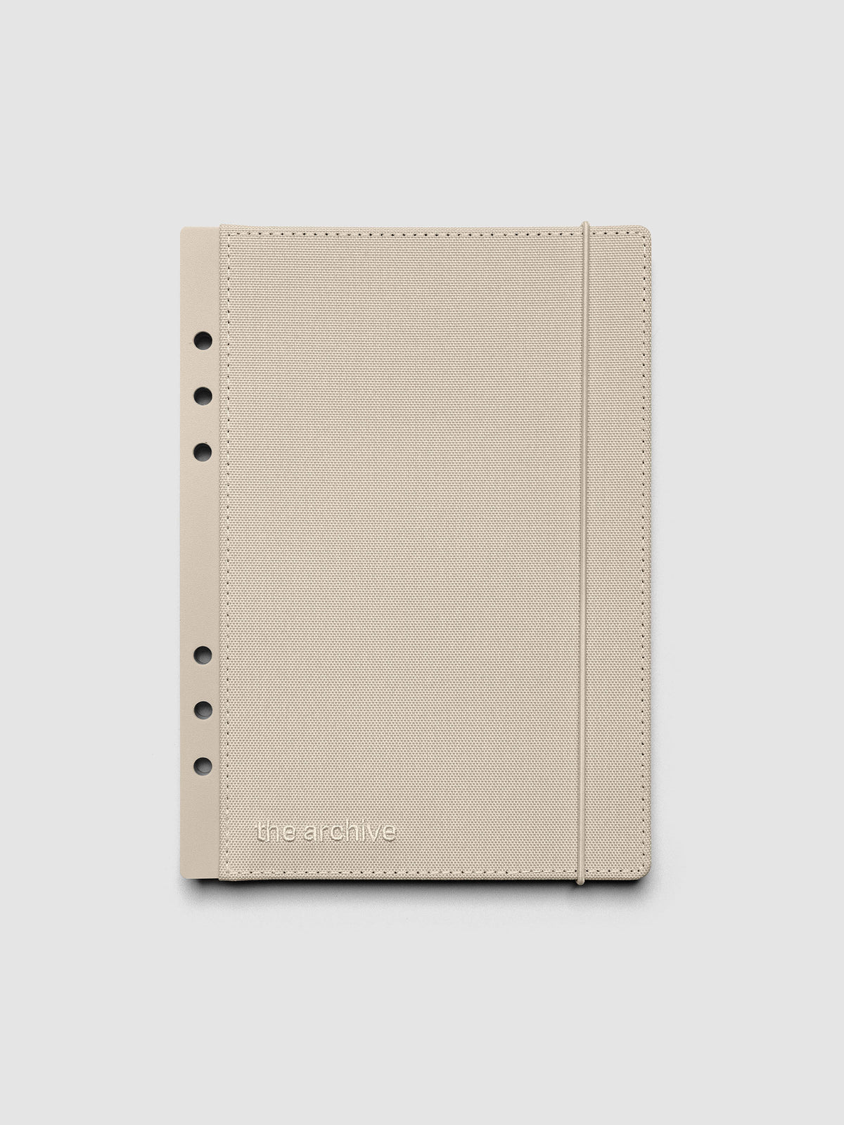 Beige Archive Bookcloth Planner Cover Set in size A5.