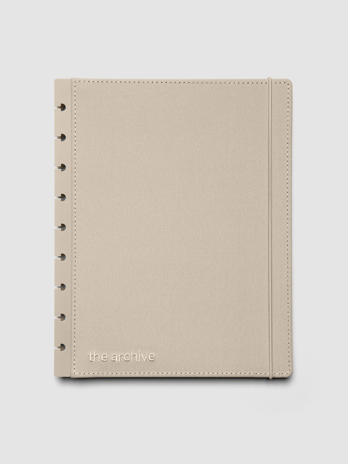 Beige Archive Bookcloth Planner Cover Set in size HP Classic.