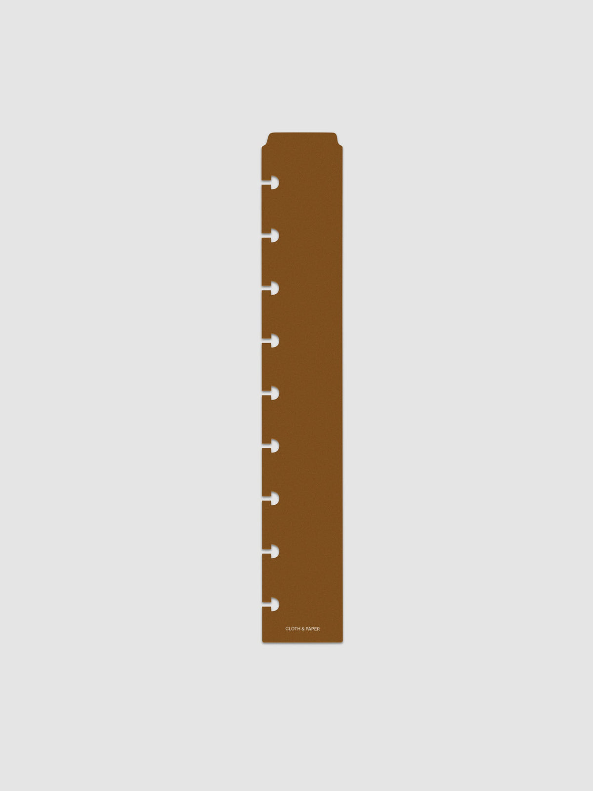 One narrow page marker in brown, shown in size HP Classic.