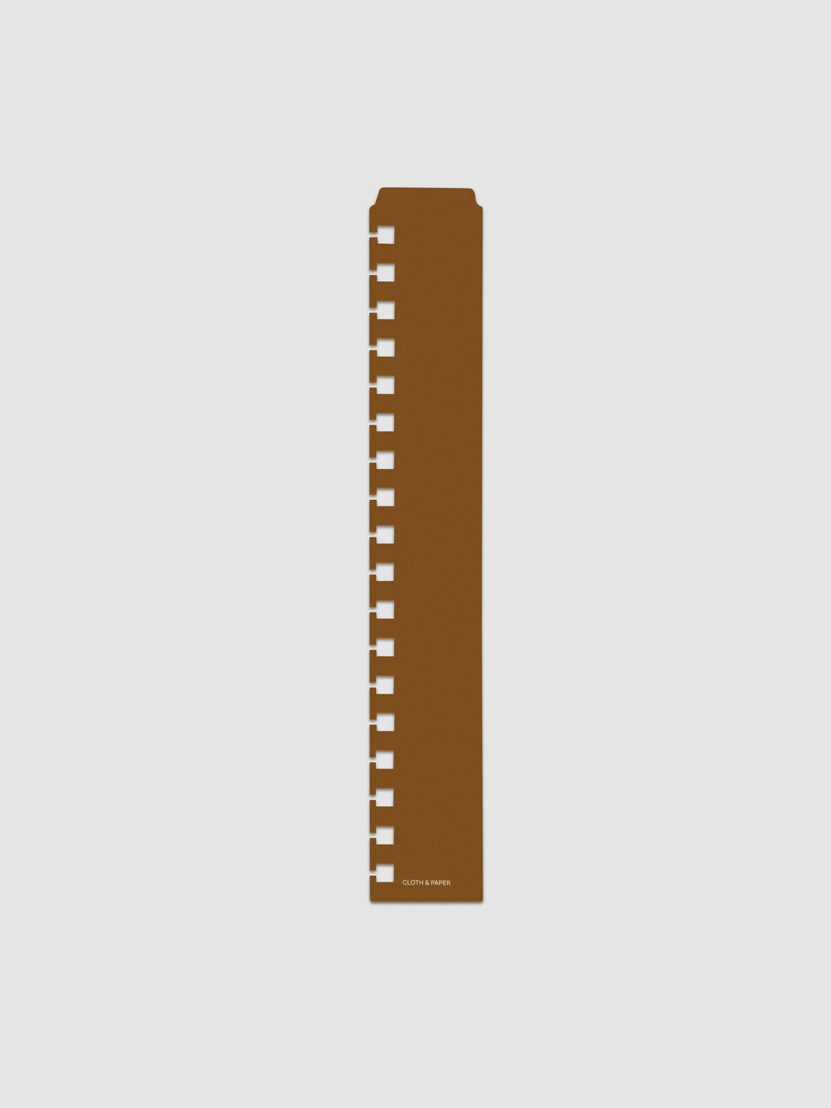 One narrow page marker in brown, shown in size HP Classic Spiral.