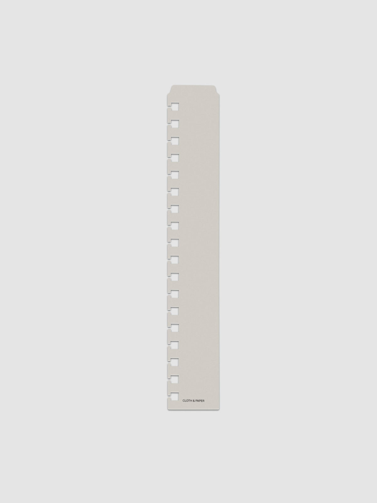 One narrow page marker in grey, shown in size HP Classic Spiral.