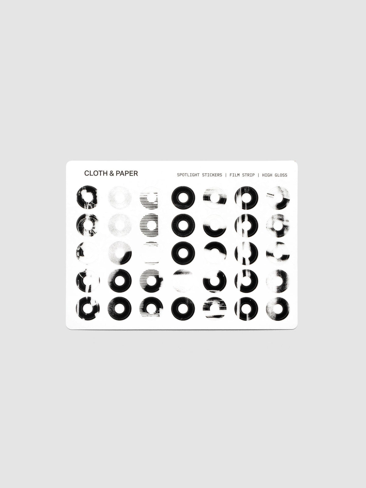One sheet of Spotlight Stickers | High Gloss | Film Strip