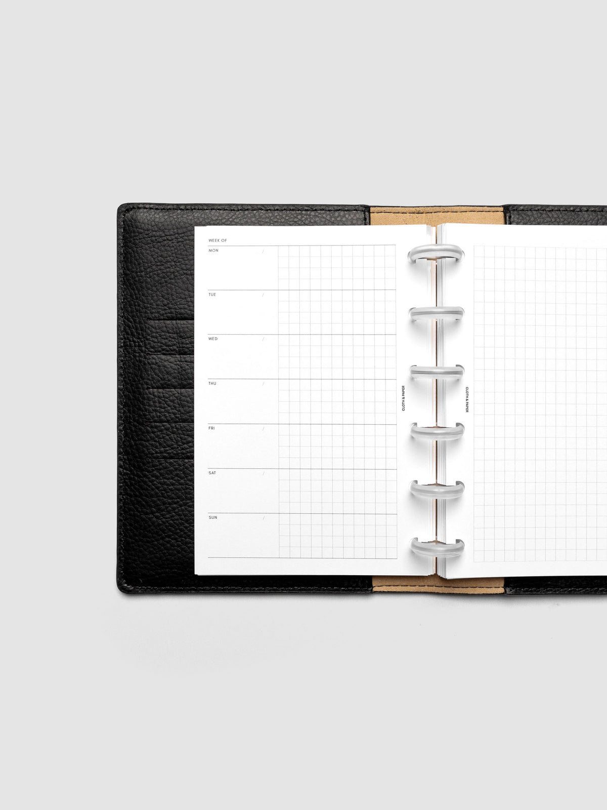 Demo page for Weekly Graph Inserts in size CP Petite shown discbound.