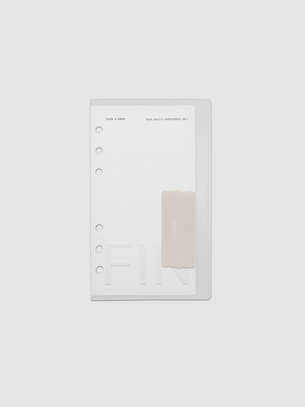 Closure Planner Dashboard + Cover Set in size Personal.