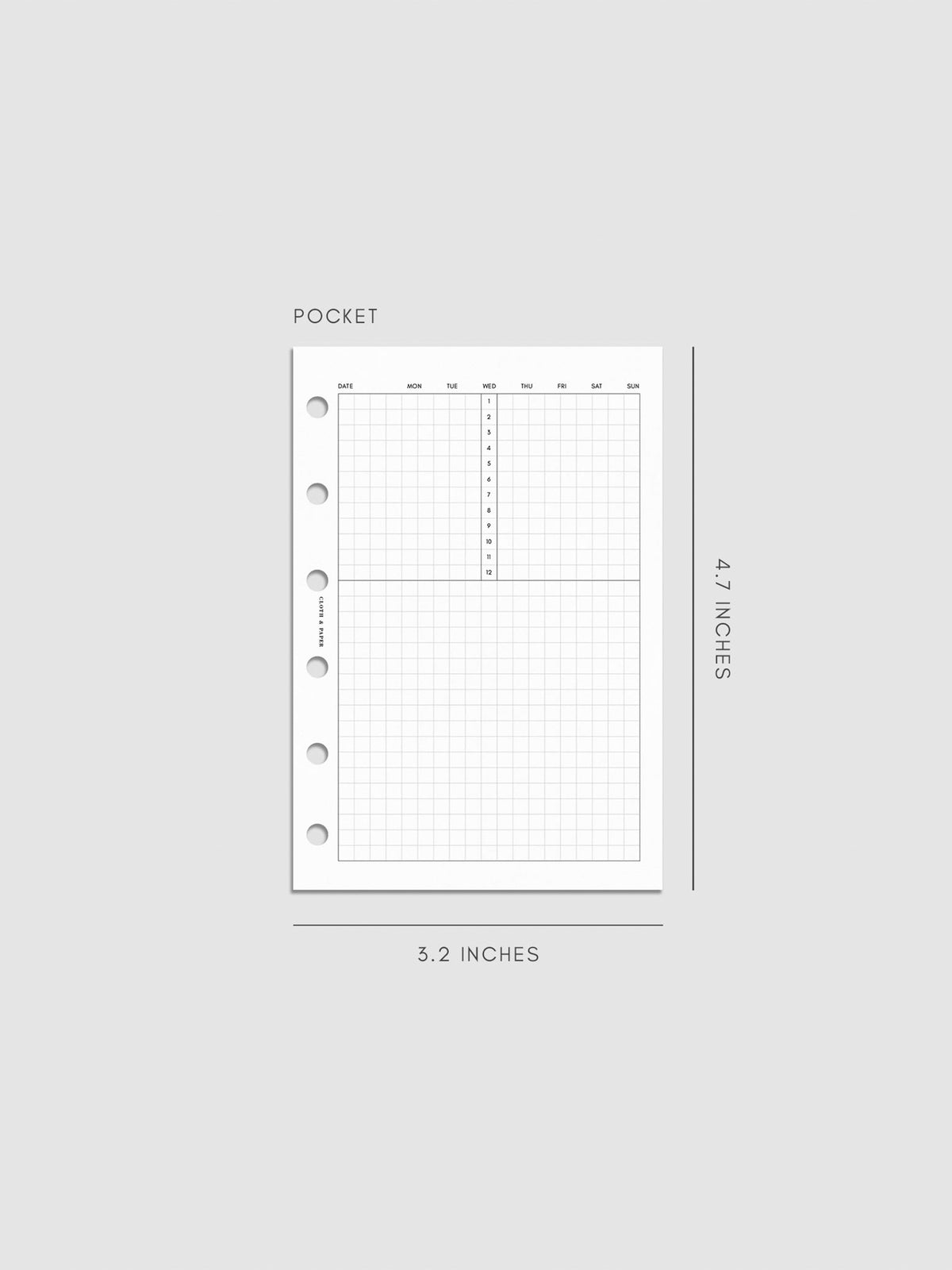 Digital mockup of insert in Pocket.
