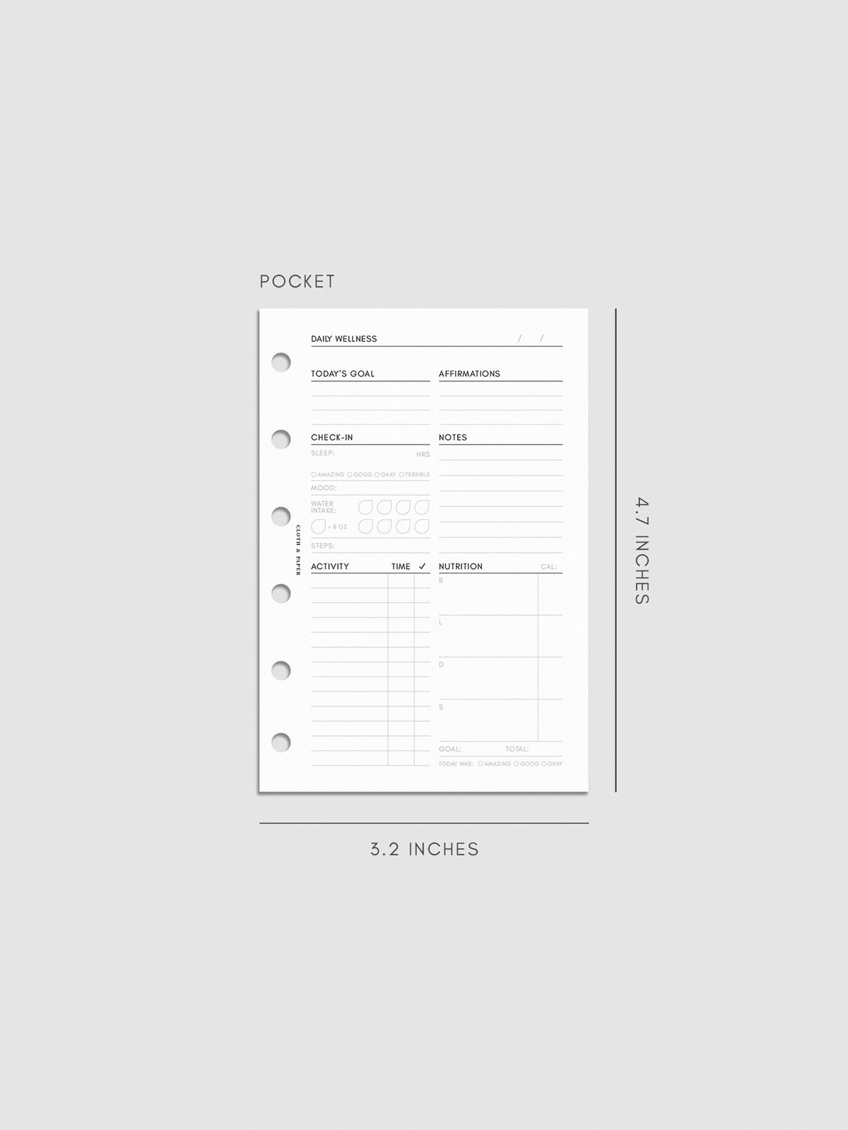 Digital mockup of insert in Pocket.