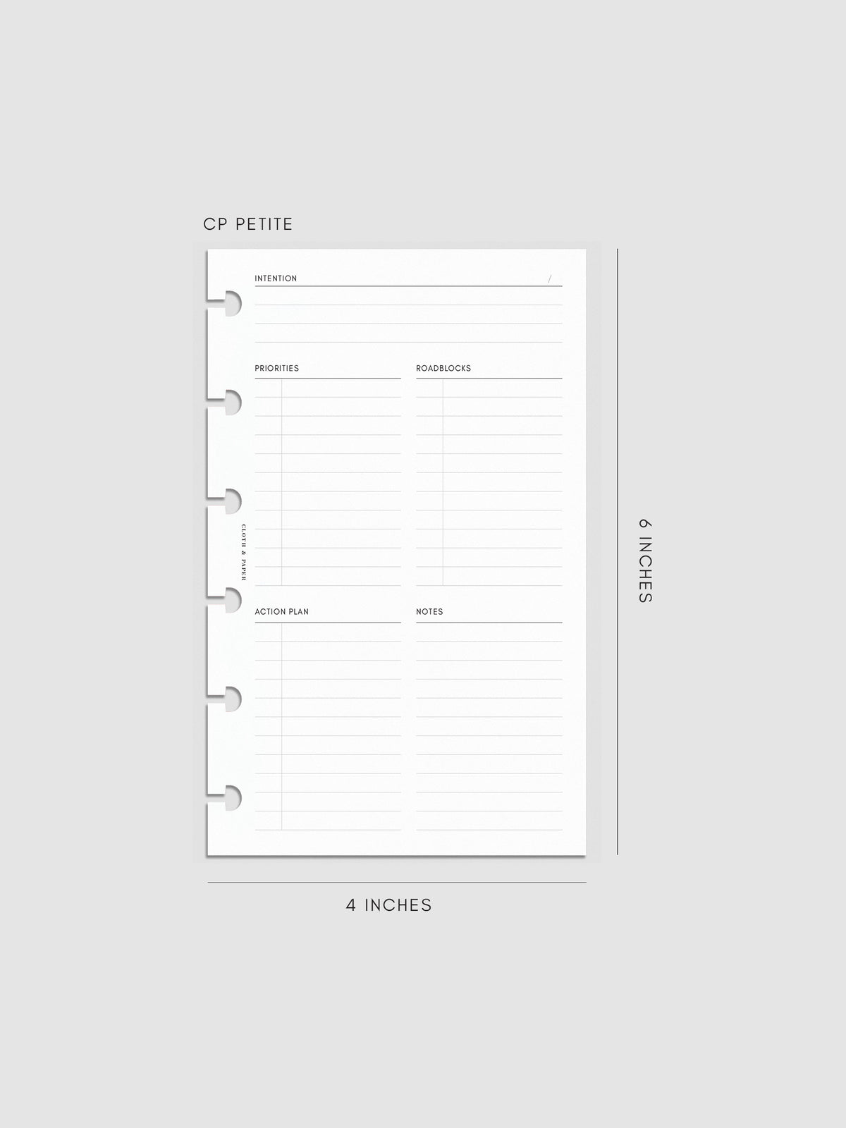 Daily Intention Planner Inserts | CP Petite