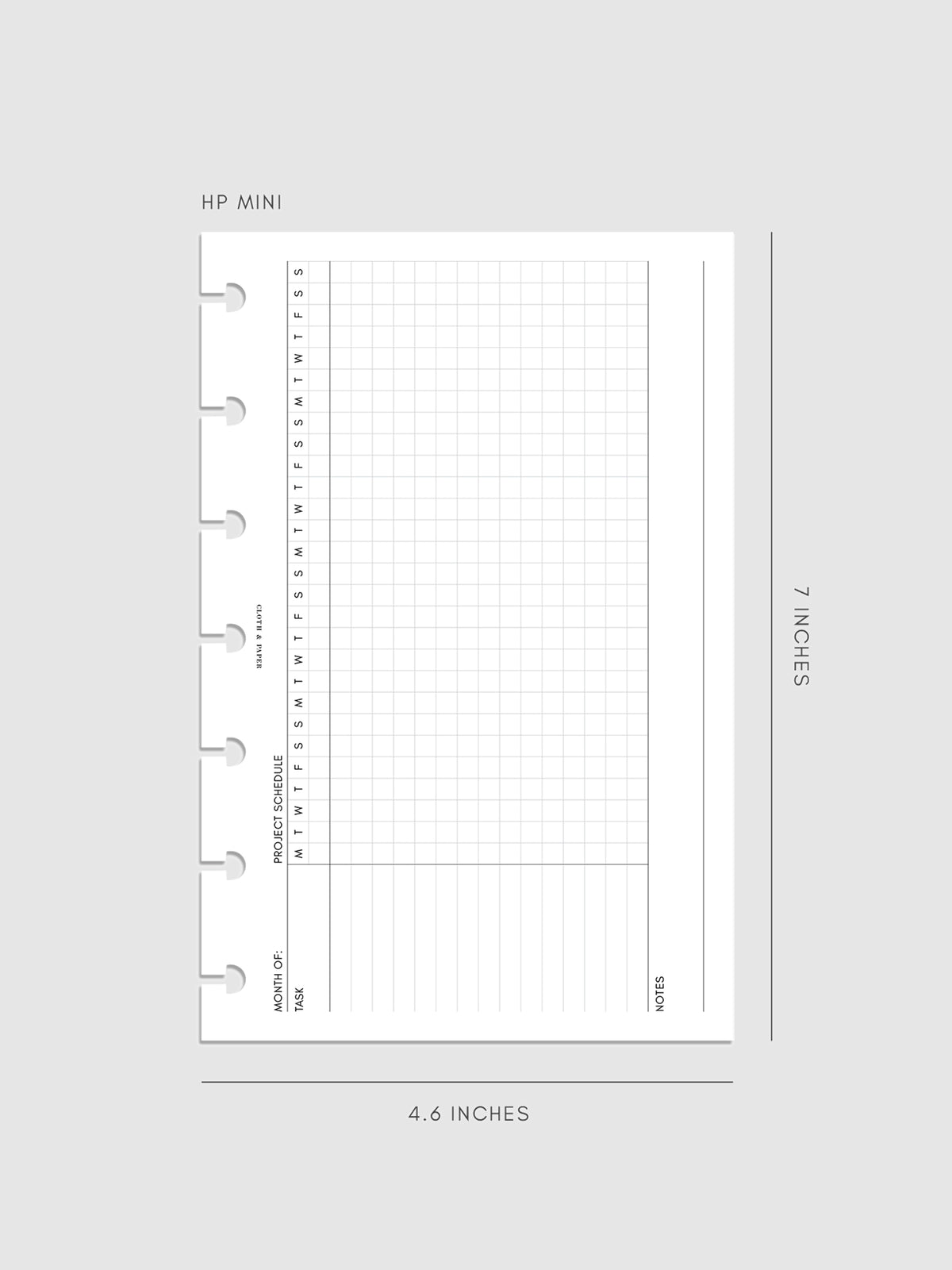 Gantt Chart Planner Inserts | Refreshed Layout