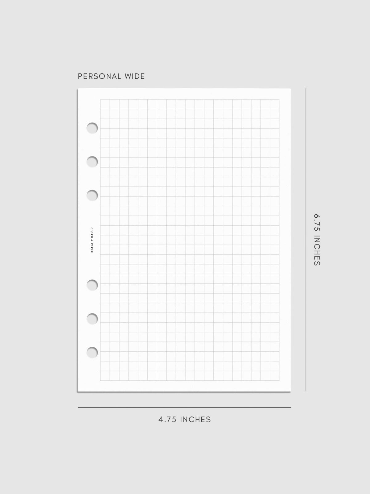 Digital mockup of insert in Personal Wide sizing.