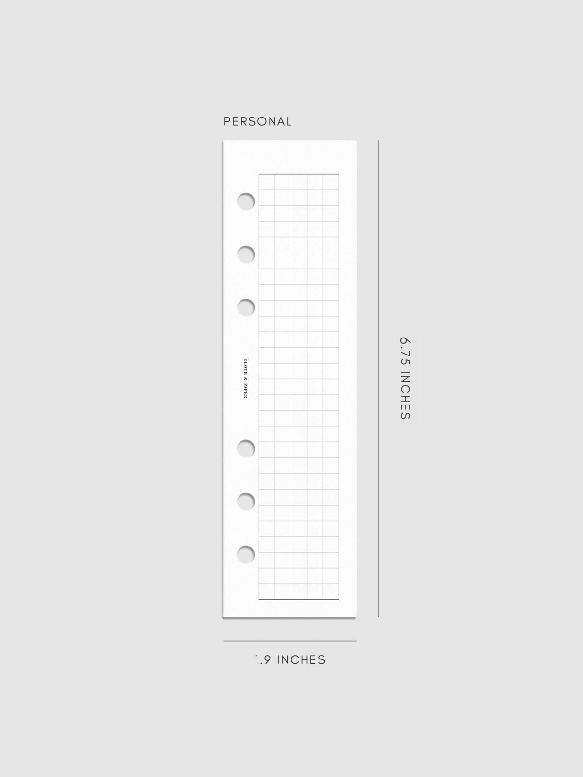 Digital mockup of inserts in Personal.