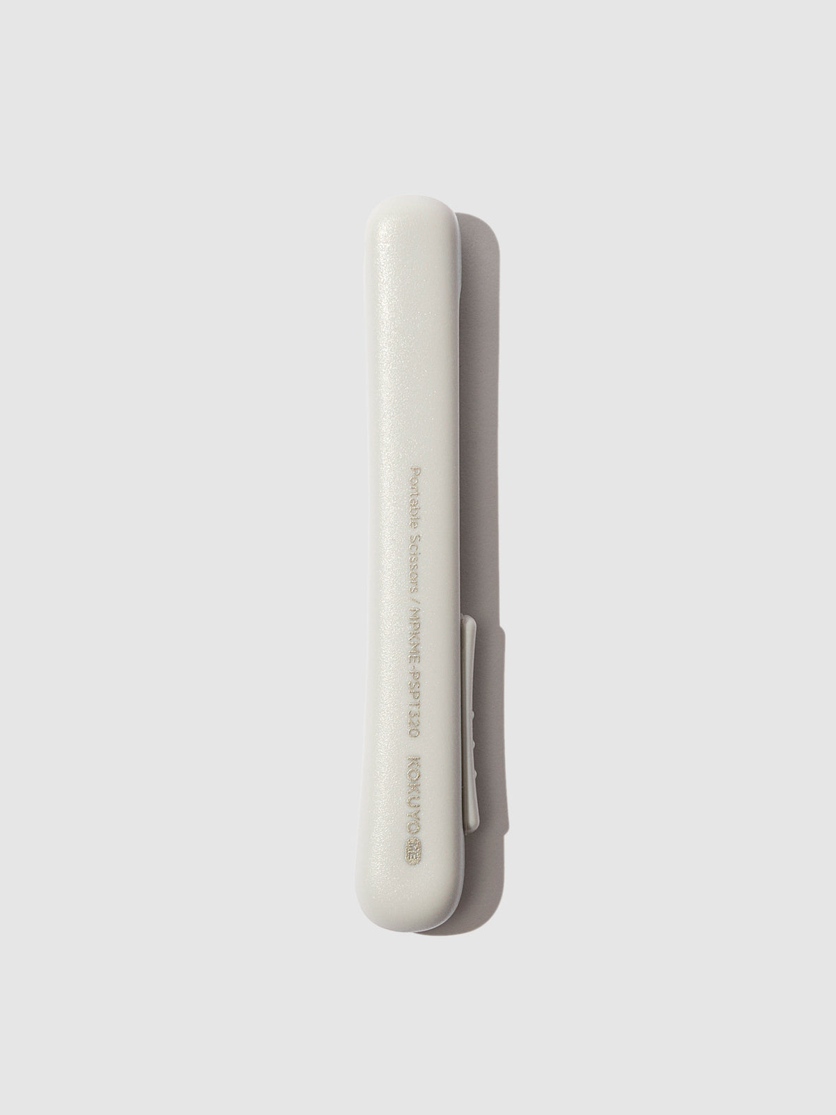 Scissors retracted and displayed on a neutral background. Color shown is Grayish Ice.