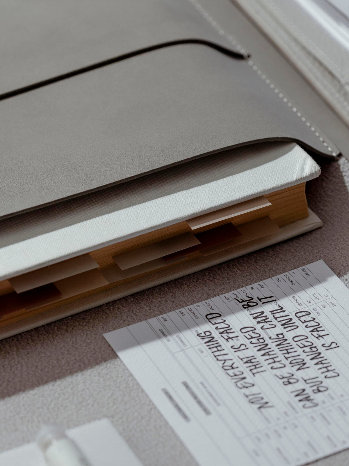 Close up of Luxe Book Sleeve July SubBox.