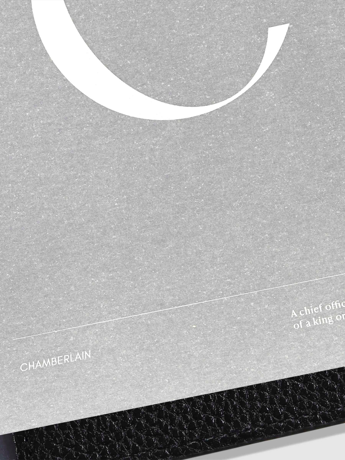 Monogram Vellum Planner Dashboard C in use in a leather planner.