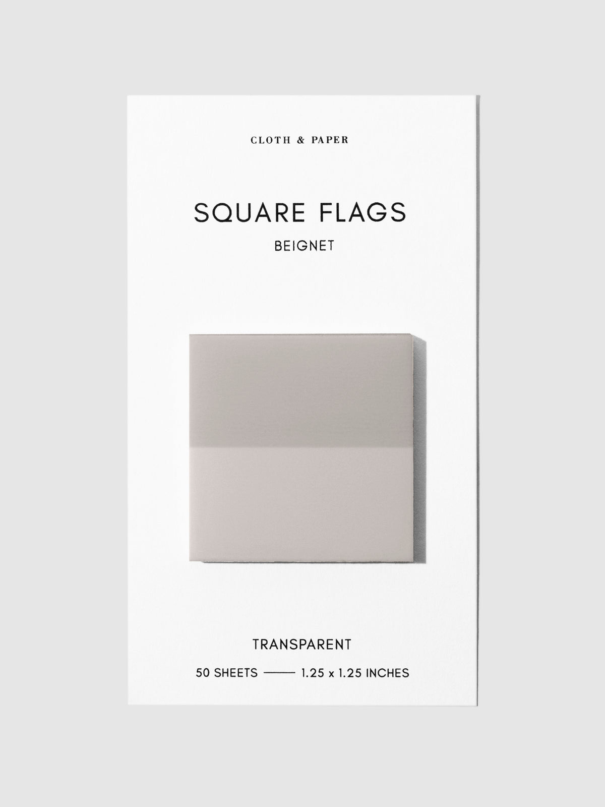 Square Page flag displayed on a neutral background. Color pictured is Beignet.