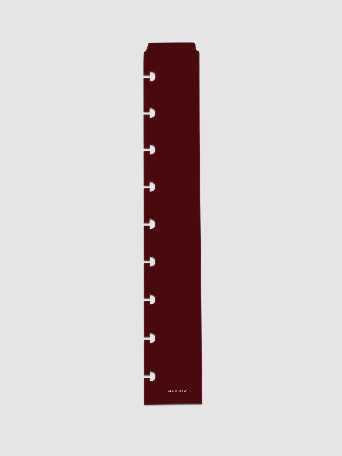 Bordeaux (dark red) Narrow Page Marker for HP Classic planners.