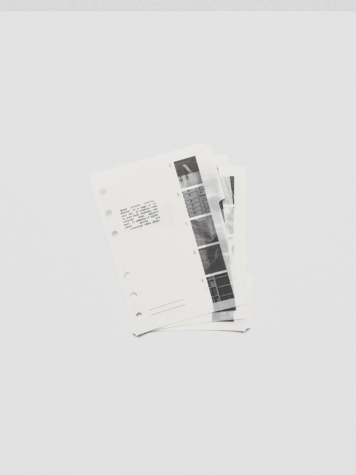 A6 Editorial Vellum Dividers Vol. 2 laid flat on a neutral surface.