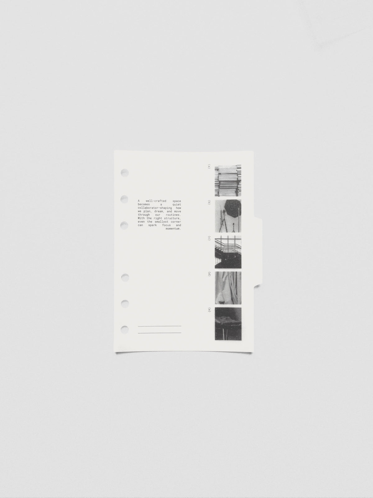 A6 Editorial Vellum Dividers Vol. 2 styled flat with planner accessories.