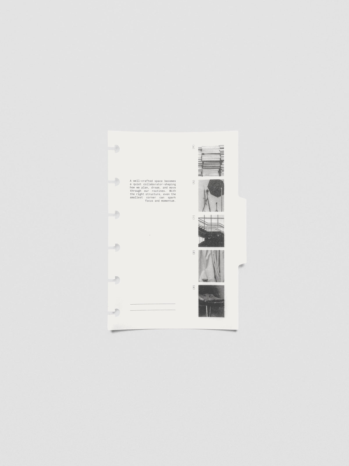 CP Petite Editorial Vellum Dividers Vol. 2 laid flat with surrounding stationery.
