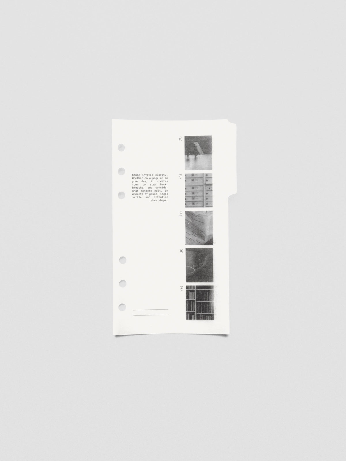 Personal-size Editorial Vellum Dividers Vol. 2 displayed inside a planner.