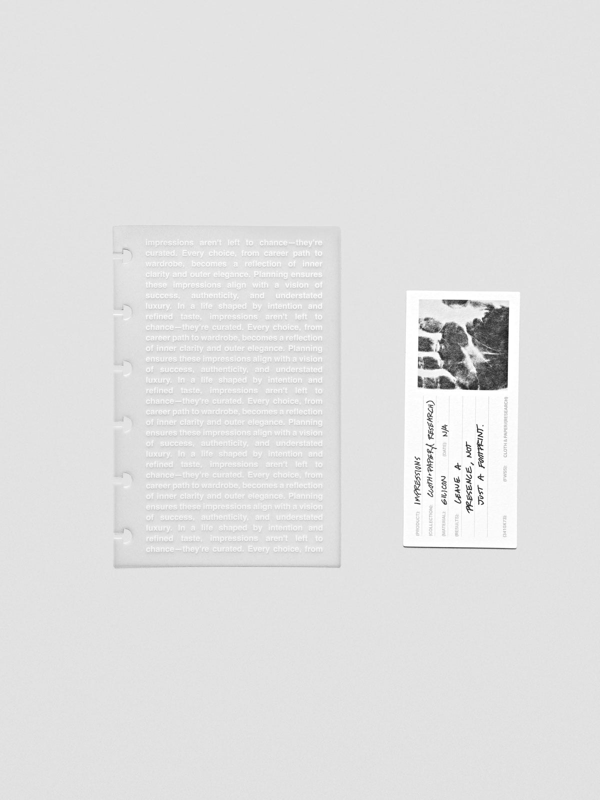 CP Petite Impressions Dashboard displayed on a neutral flat lay.