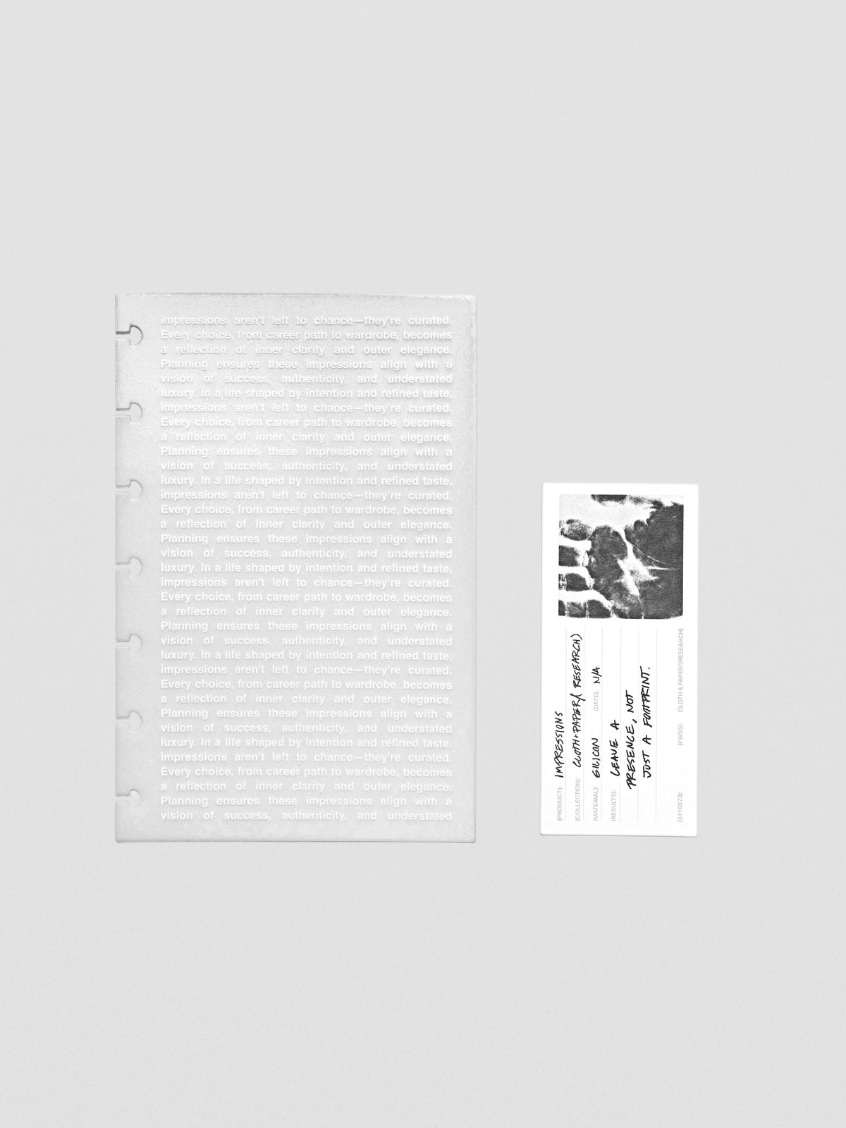 Front view of the Impressions Dashboard in HP Mini size, featuring abstract textured design on translucent material.