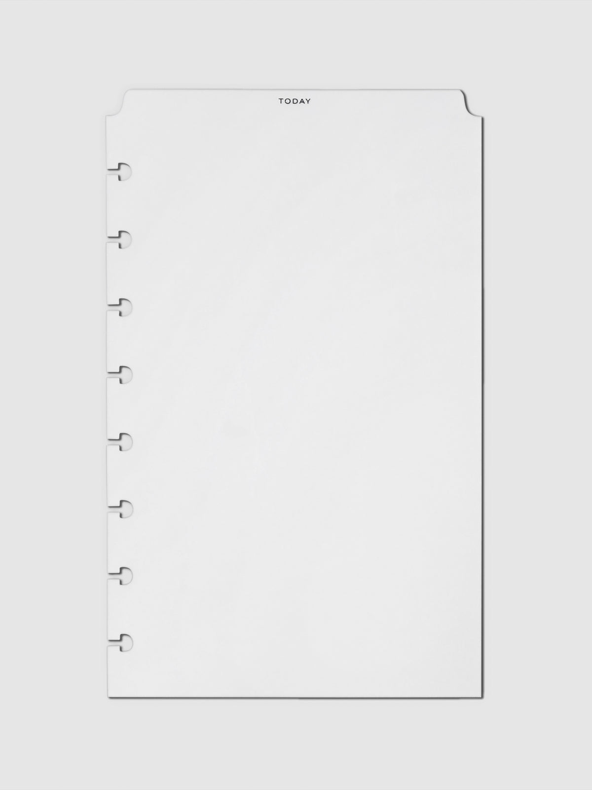Black foil divider displayed on a neutral background. Size shown is Half Letter.