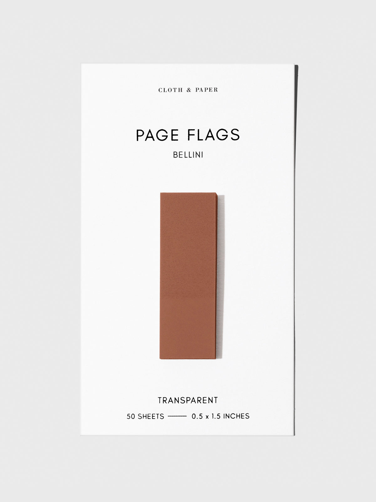 Page flag displayed on a neutral background. Color pictured is Bellini.