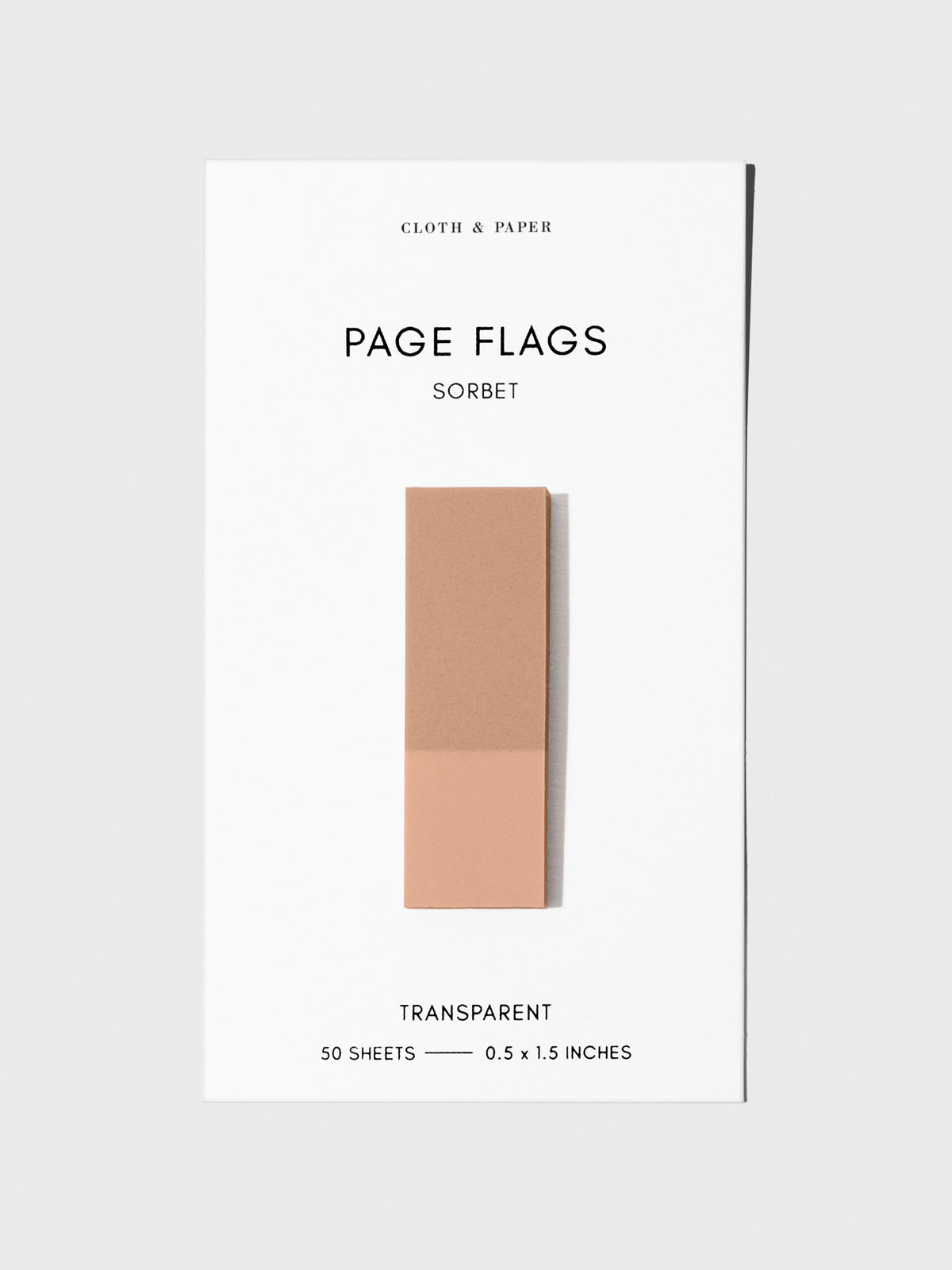 Page flag displayed on a neutral background. Color pictured is Sorbet.