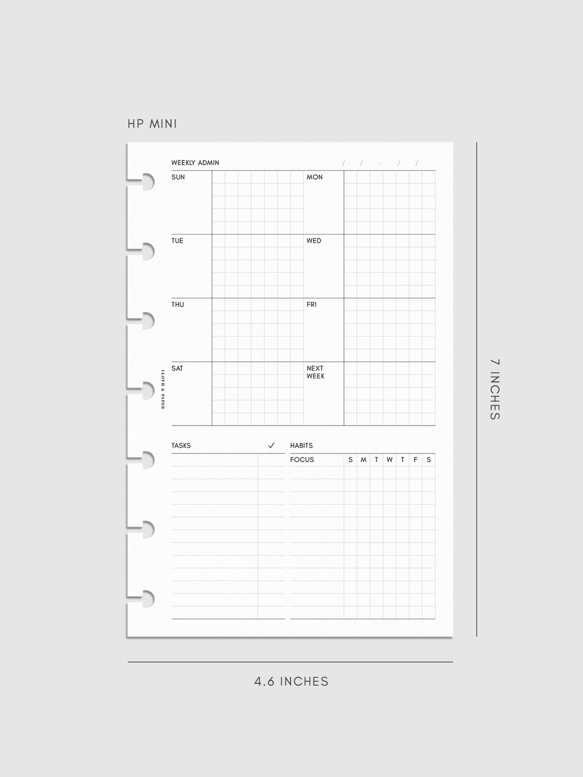 Digital mockup of insert in HP Mini sizing.