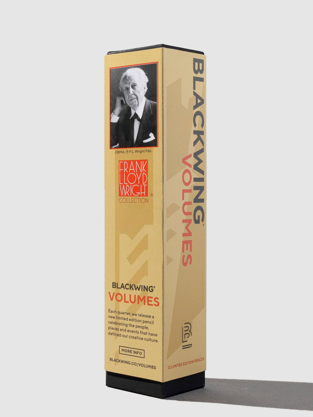 Blackwing Pencil, Vol 71, Cloth and Paper. Pencil set in its packaging displayed on a neutral background.