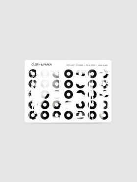 One sheet of Spotlight Stickers | High Gloss | Film Strip