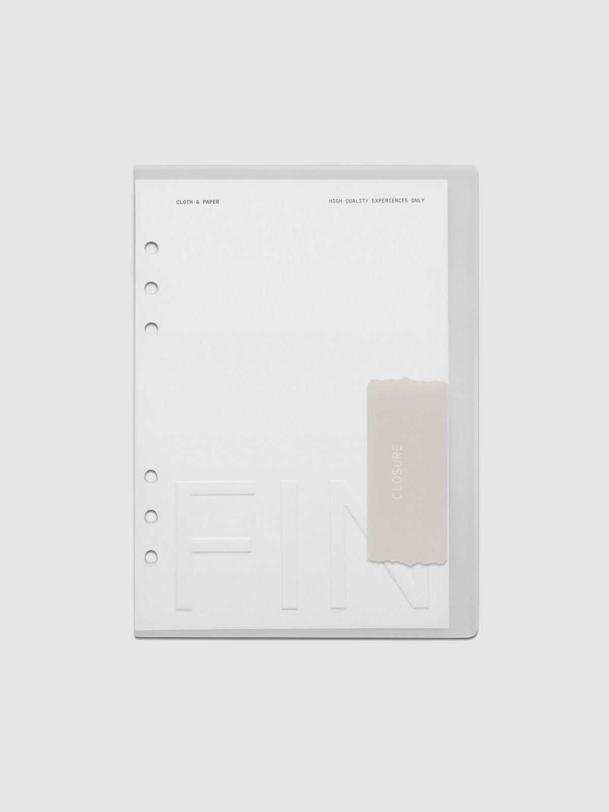 Closure Planner Dashboard + Cover Set in size A5.