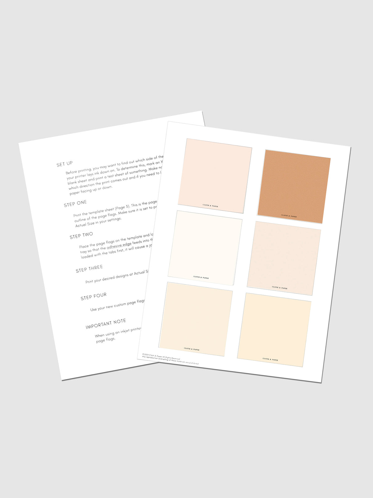 3x3 Sticky Note Printable Admin displayed on a neutral background.