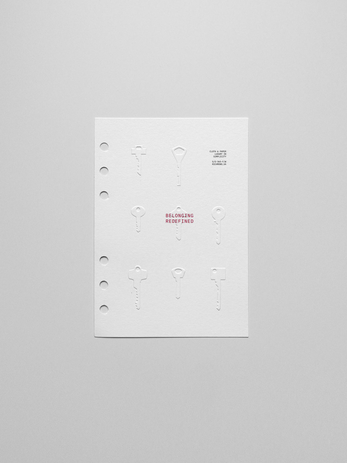 The Access Key Dashboard in the Personal Wide size