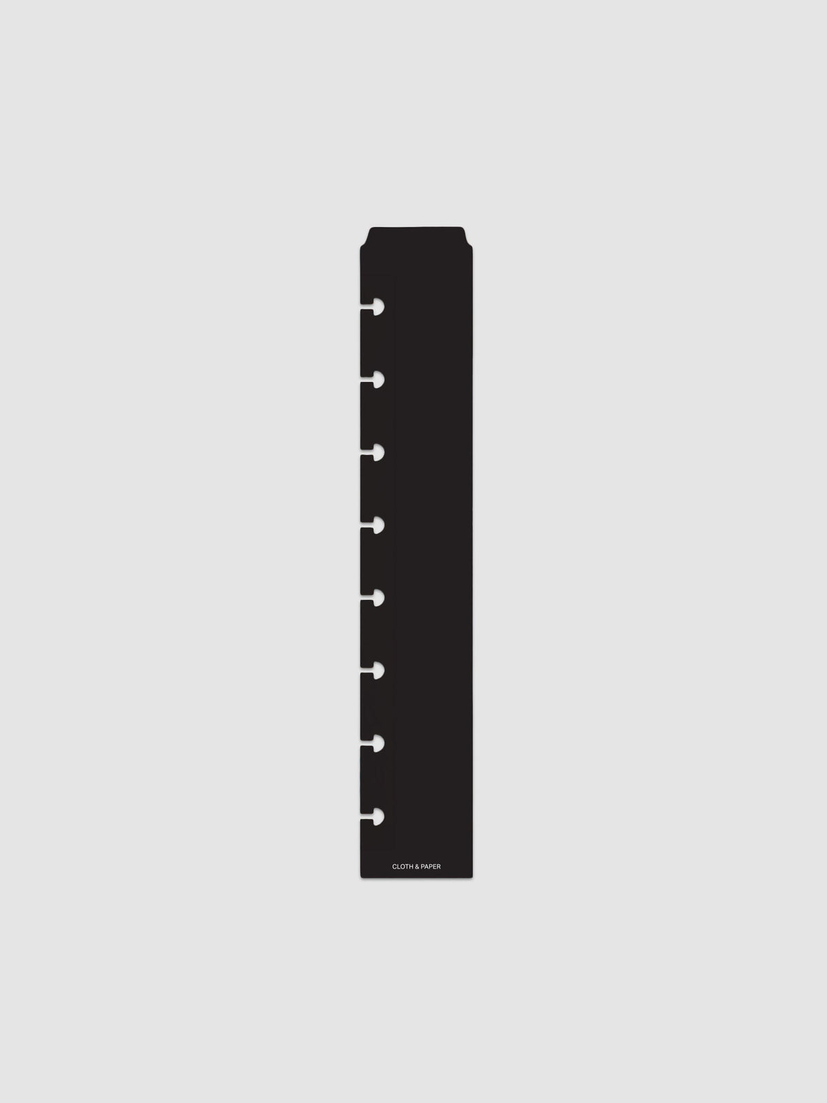Narrow Page Marker Set in Punched Holes, Blurred Line and Avant Garde, Half Letter 8-Disc Punch