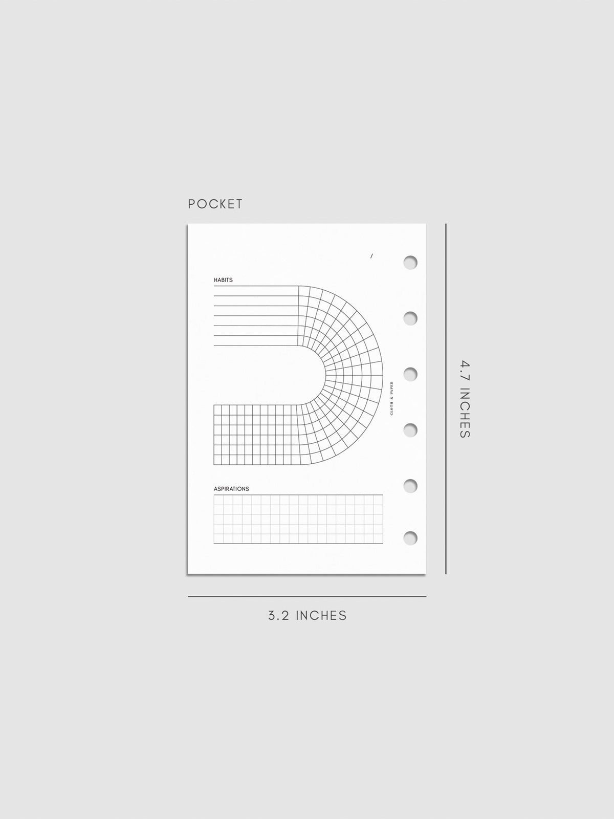Digital mockup of insert in Pocket.