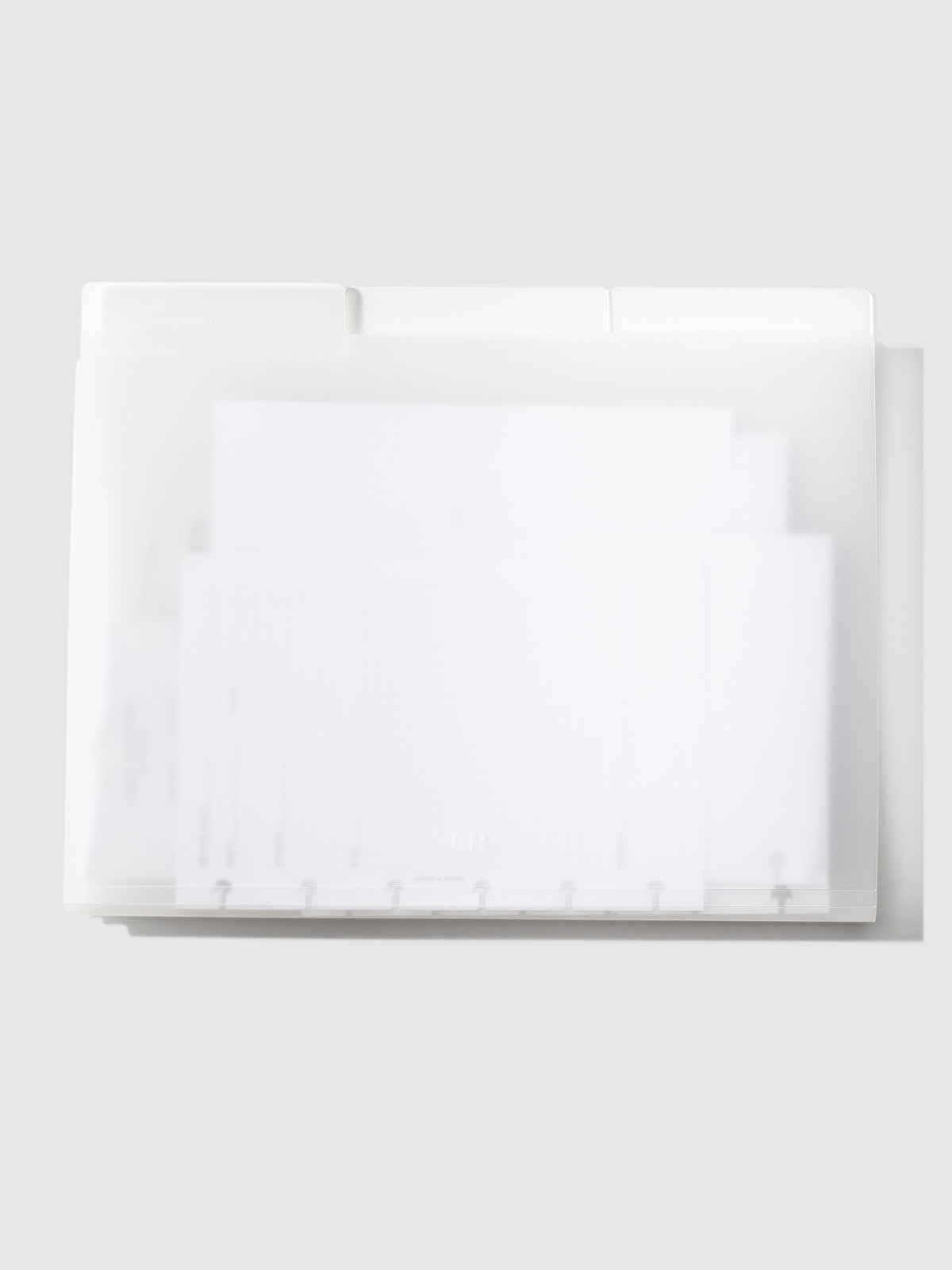 CEO Folder Set, Cloth and Paper. Set of 3 folders with inserts inside of them.