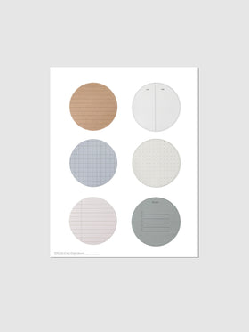 Circle Sticky Note Printable-Essentials displayed on a neutral background.