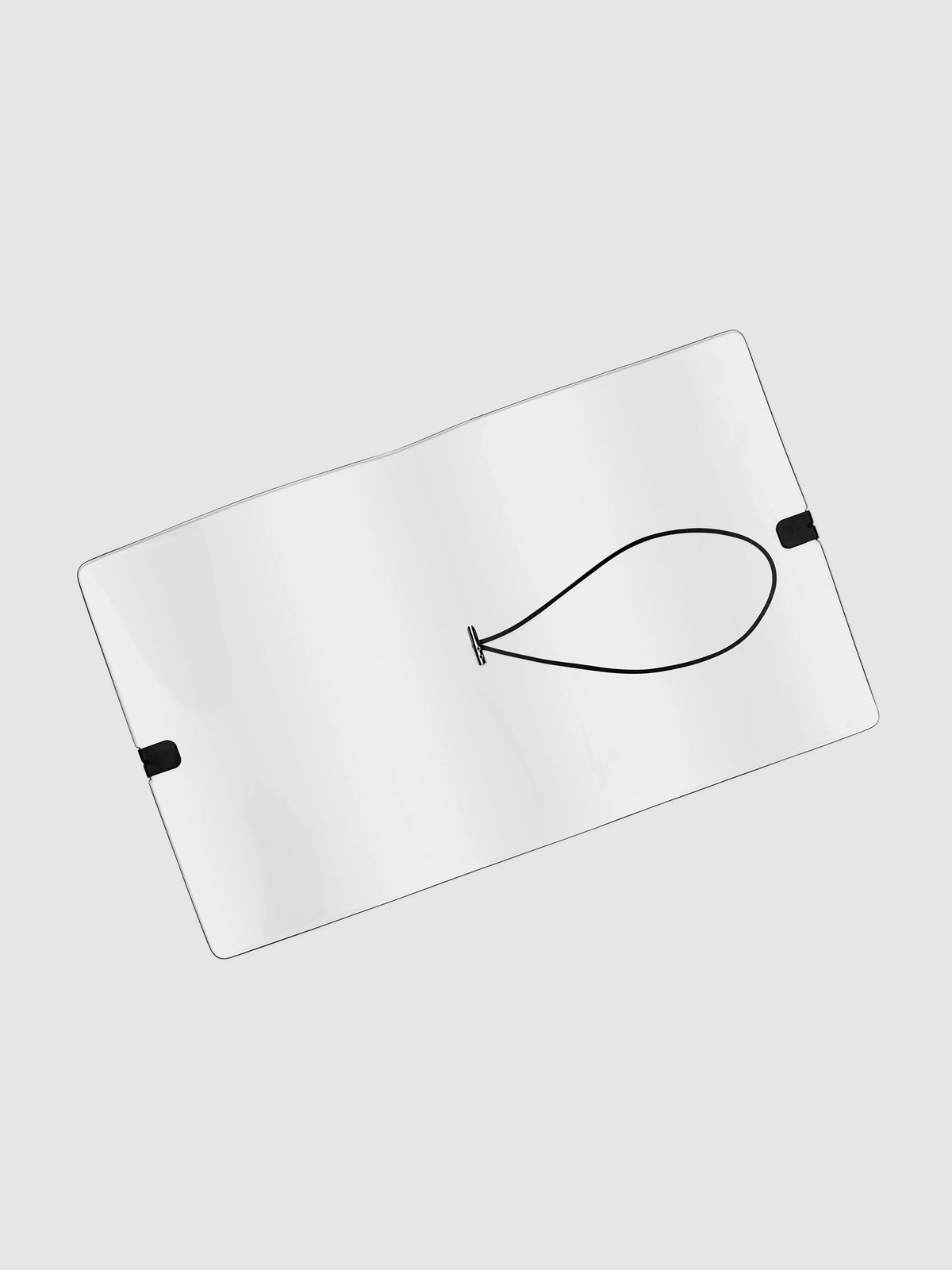 Clear vinyl cover opened and empty displayed on a neutral background.