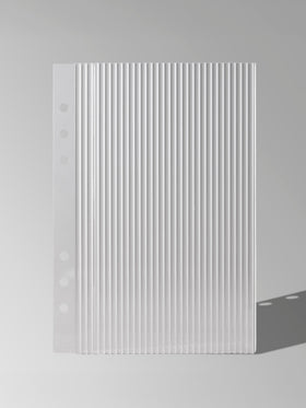 Fluted dashboard displayed on a neutral background