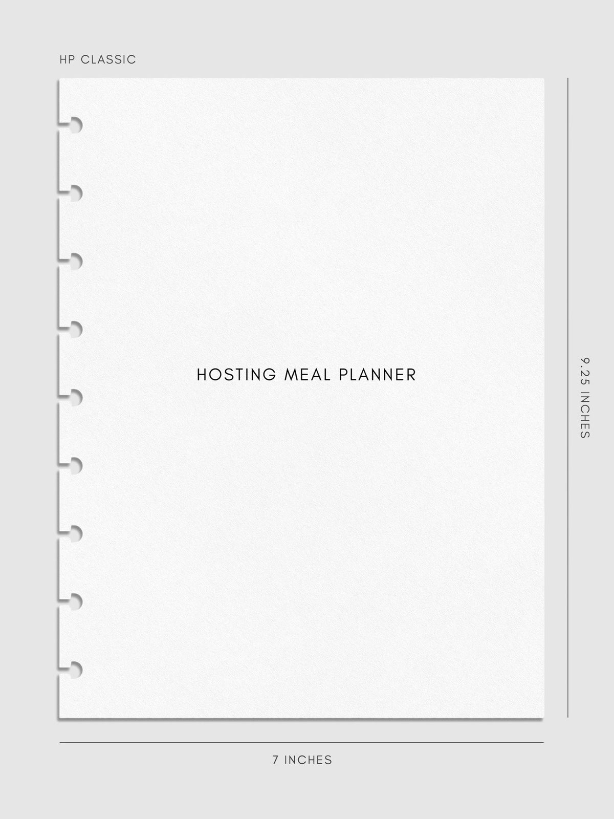 Digital mockup of insert cover page in HP Classic sizing.
