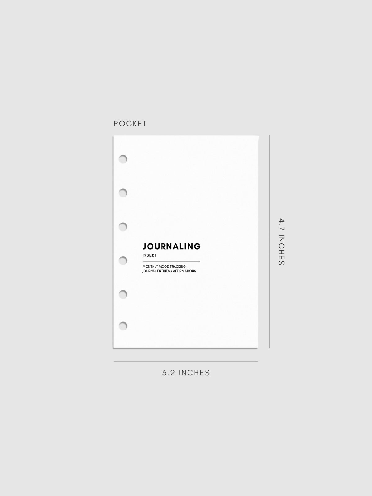 Digital mockup of insert in Pocket sizing.