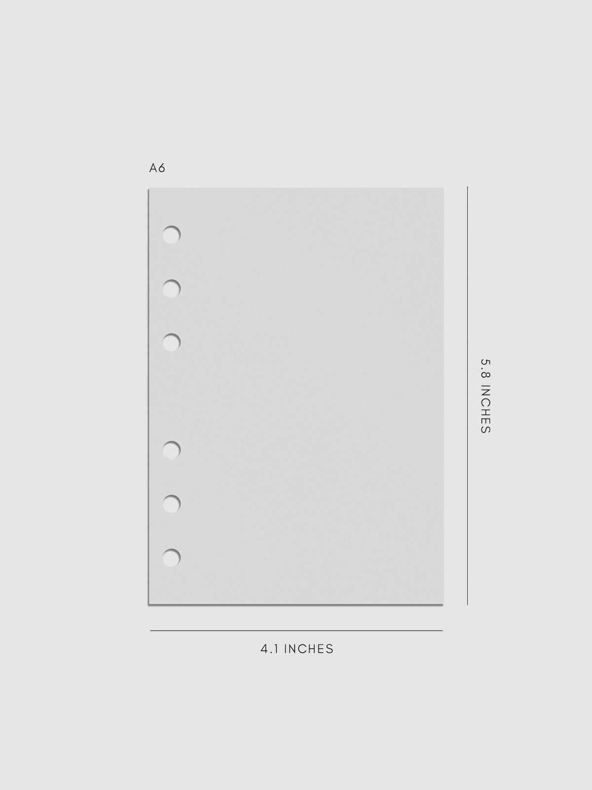 Digital mockup of insert in A6. 