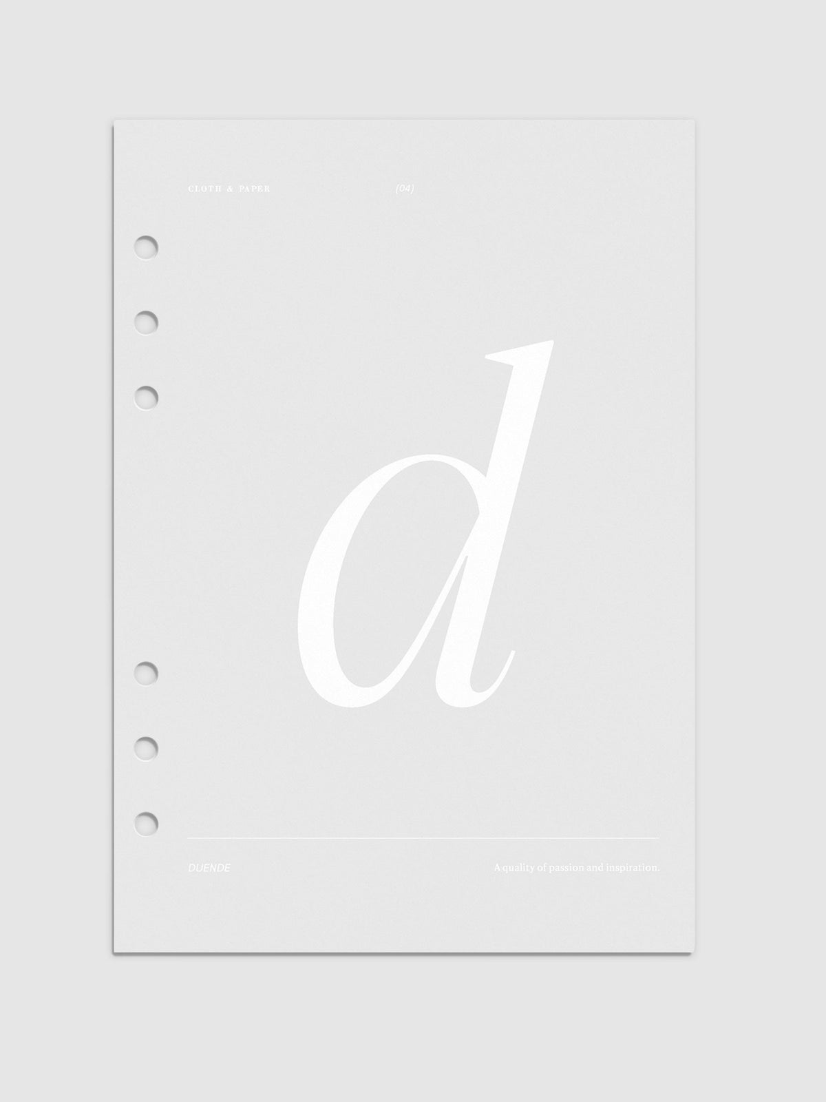 Monogram Vellum Planner Dashboard D in A5 displayed on a neutral background. 