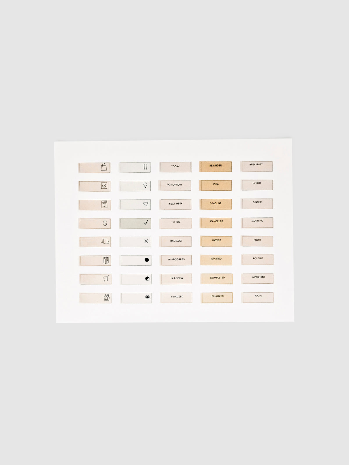 Page Flag Printable | Admin page with page flags adhered to it and printed on.