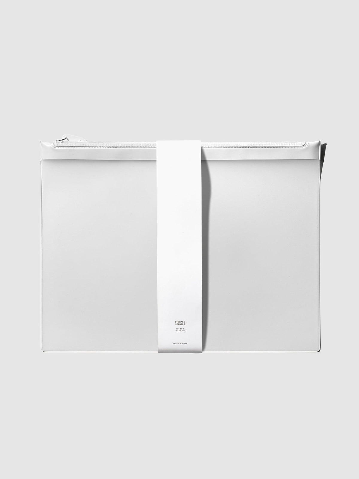 Storage Holders, Large, Set of 2, Cloth and Paper. Storage Holder displayed on a neutral background with its packaging.