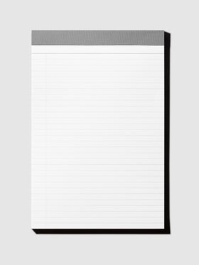 Task Notes Pad Folio Refill, Cloth and Paper. Folio displayed on a neutral background.