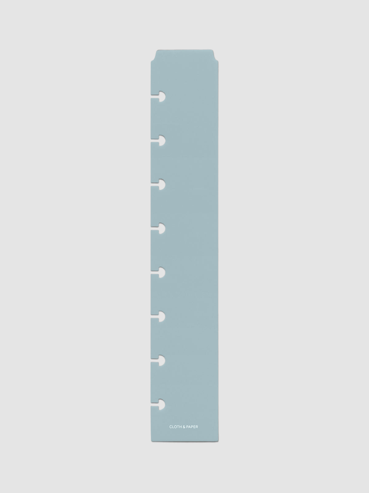 Smoked Salt (light blue) Narrow Page Marker for Half Letter planners.