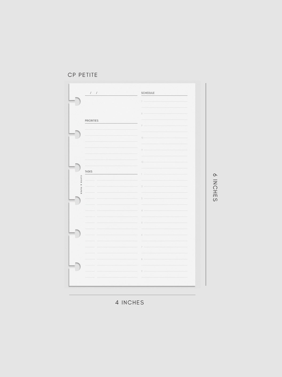 Digital mockup of insert in CP Petite.