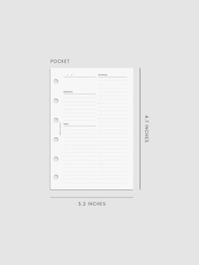 Digital mockup of insert in Pocket.